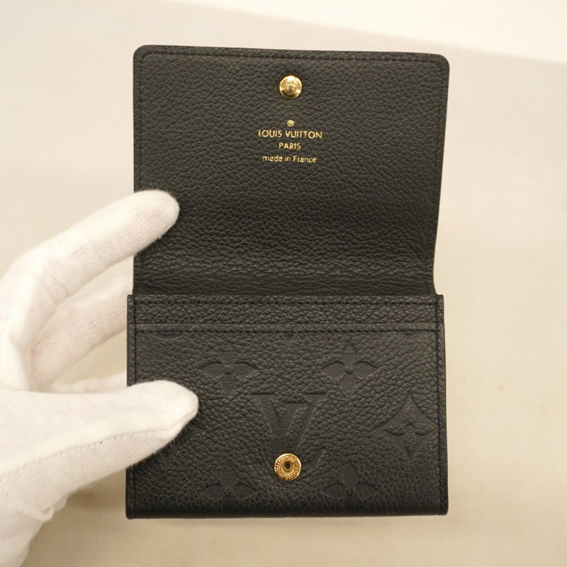 【6cd4892-k】ルイヴィトン 名刺入れ モノグラム・アンプラント アンヴェロップカルトドゥヴィジット M58456 ノワール【中古】メンズ レディース ユニセックス