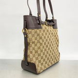 ★SALE【6cd4896-k】グッチ トートバッグ GGキャンバス 107757 キャンバス ブラウン ゴールド金具【中古】レディース