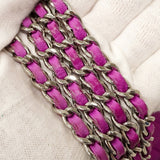 ★SALE【6cd4936】シャネル ショルダーバッグ ミニマトラッセ チェーンショルダー ラムスキン パープル シルバー金具【中古】レディース