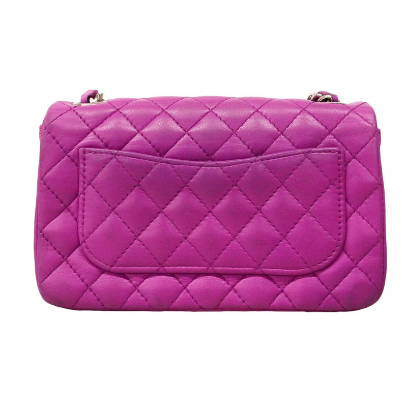 ★SALE【6cd4936】シャネル ショルダーバッグ ミニマトラッセ チェーンショルダー ラムスキン パープル シルバー金具【中古】レディース