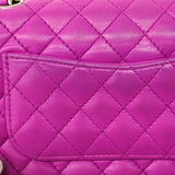 ★SALE【6cd4936】シャネル ショルダーバッグ ミニマトラッセ チェーンショルダー ラムスキン パープル シルバー金具【中古】レディース