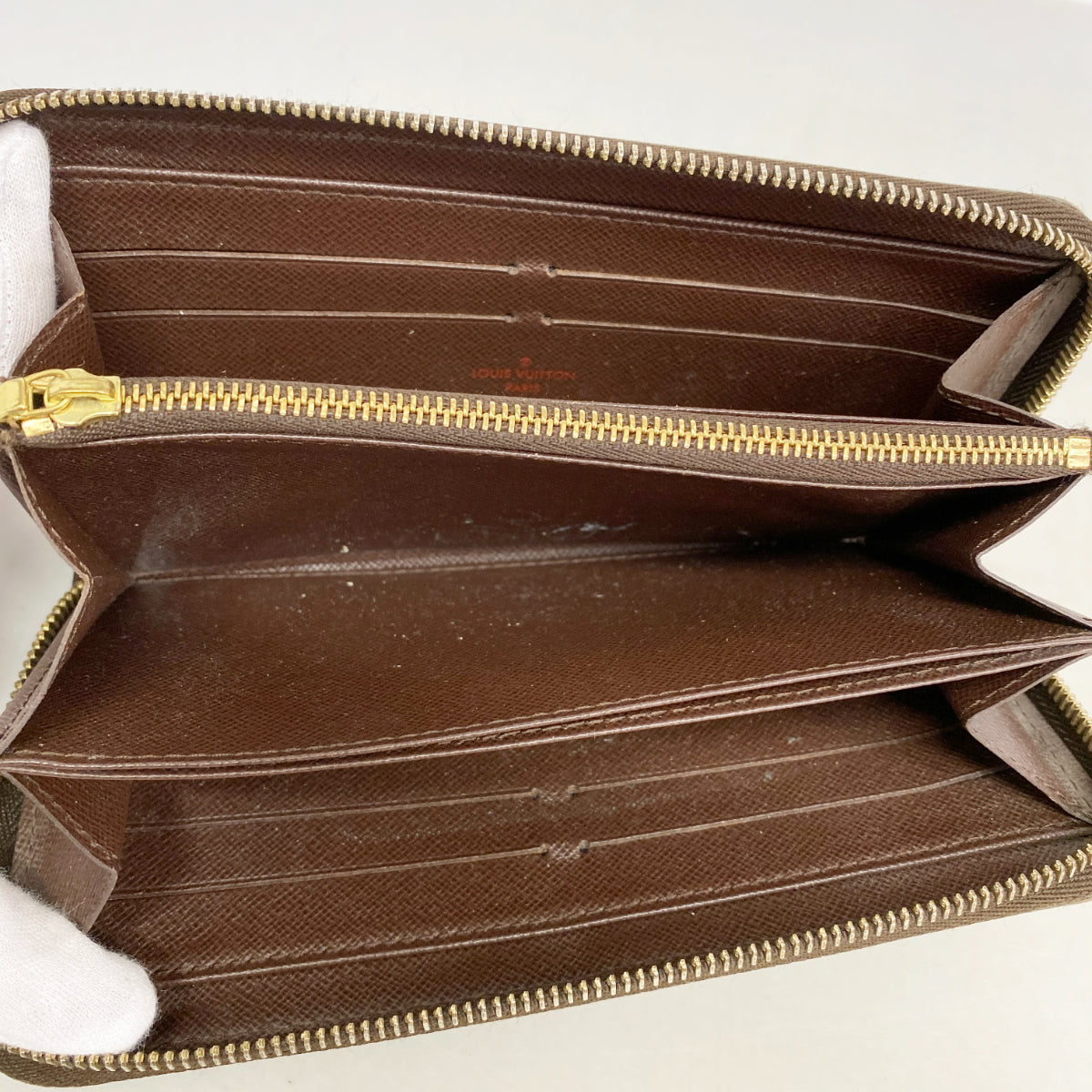 ★SALE【6cd4979】ルイヴィトン 長財布 ダミエ ジッピーウォレット N60015 エベヌ【中古】メンズ レディース ユニセックス