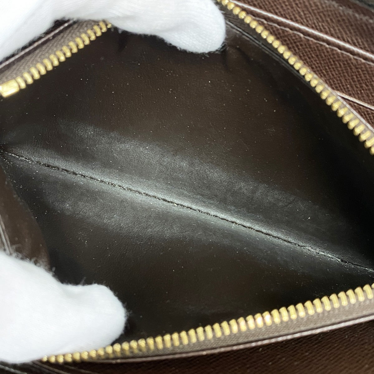 ★SALE【6cd4979】ルイヴィトン 長財布 ダミエ ジッピーウォレット N60015 エベヌ【中古】メンズ レディース ユニセックス