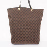 【6cd5118-k】グッチ トートバッグ GGキャンバス 002 1099 キャンバス ブラウン ブラック シャンパンゴールド金具【中古】レディース