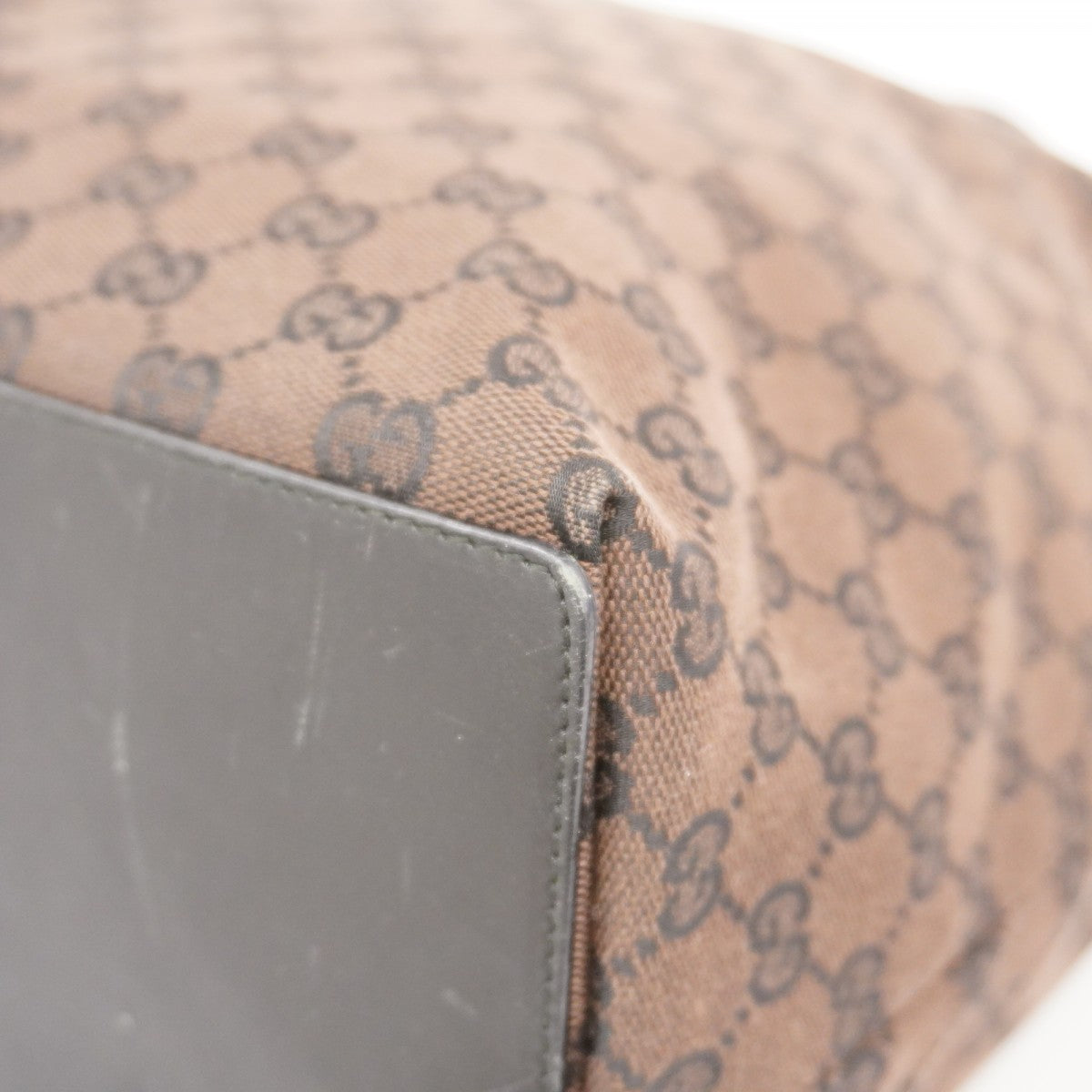 【6cd5118-k】グッチ トートバッグ GGキャンバス 002 1099 キャンバス ブラウン ブラック シャンパンゴールド金具【中古】レディース