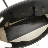 ★最終価格★SALE【6cd5349-g】エルメス ショルダーバッグ ショルダーバーキン39 トワルアッシュ スイフト ブラック シルバー金具 G刻印【中古】レディース