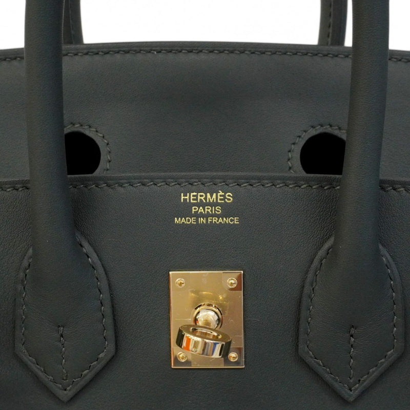 ★最終価格★SALE【6cd5765-g】エルメス ハンドバッグ バーキン25 スイフト ヴェールマングローブ シャンパンゴールド金具 K刻印【中古】レディース