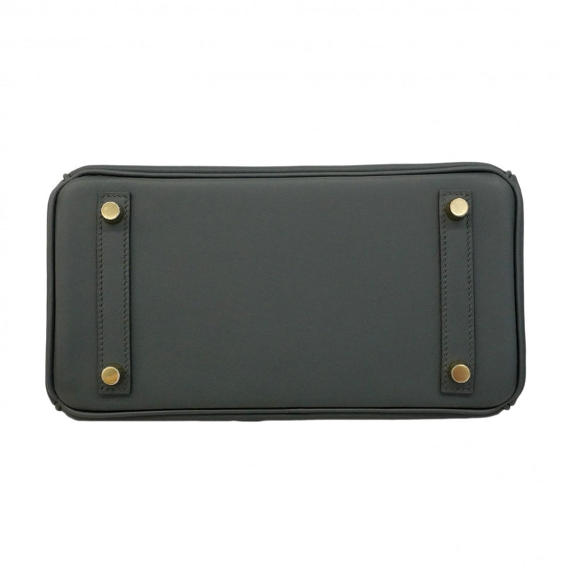 ★最終価格★SALE【6cd5765-g】エルメス ハンドバッグ バーキン25 スイフト ヴェールマングローブ シャンパンゴールド金具 K刻印【中古】レディース