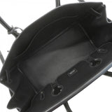 【6da0461-g】エルメス ハンドバッグ バーキン30 ヴォーエプソン ブラック シルバー金具 D刻印【中古】レディース