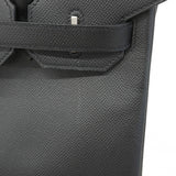 【6da0461-g】エルメス ハンドバッグ バーキン30 ヴォーエプソン ブラック シルバー金具 D刻印【中古】レディース