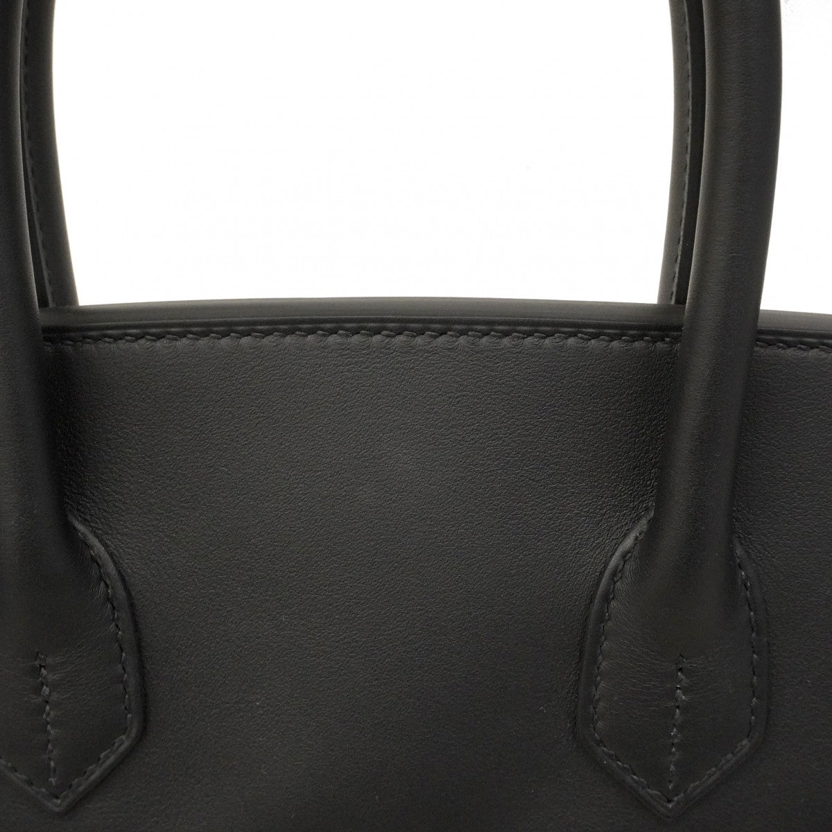 ★SALE【6da0679-g】エルメス ハンドバッグ バーキン30 スイフト トワルビヴァーク ブラック シルバー金具 W刻印【中古】レディース
