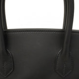 ★SALE【6da0679-g】エルメス ハンドバッグ バーキン30 スイフト トワルビヴァーク ブラック シルバー金具 W刻印【中古】レディース