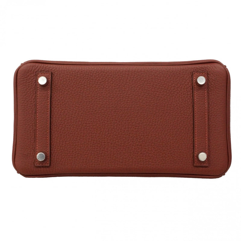 ★SALE【6da0680-g】エルメス ハンドバッグ バーキン25 トゴ ルージュアッシュ シルバー金具 G刻印【中古】レディース