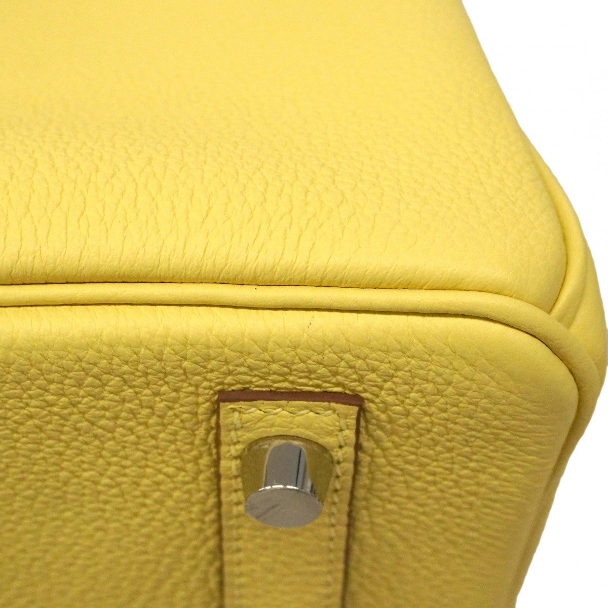 ★SALE【6da0743-g】エルメス ハンドバッグ バーキン30 トリヨンノビーヨ リモンチェッロ シルバー金具 G刻印【中古】レディース