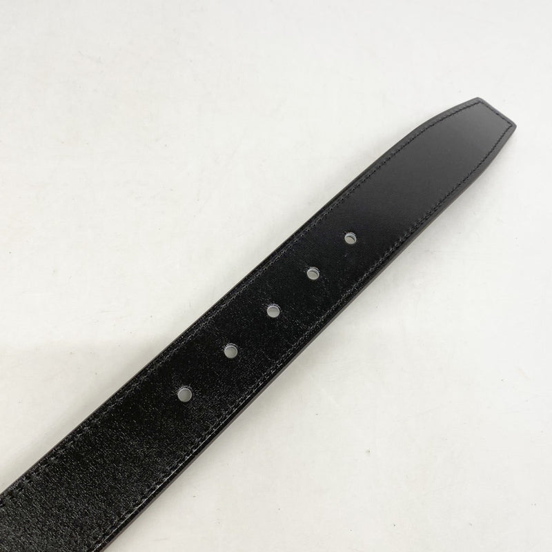★最終価格【6db1543-k】エルメス ベルト ケープコッド32 ボックスカーフ トゴ ブラック ショコラ シルバー金具 G刻印【中古】メンズ