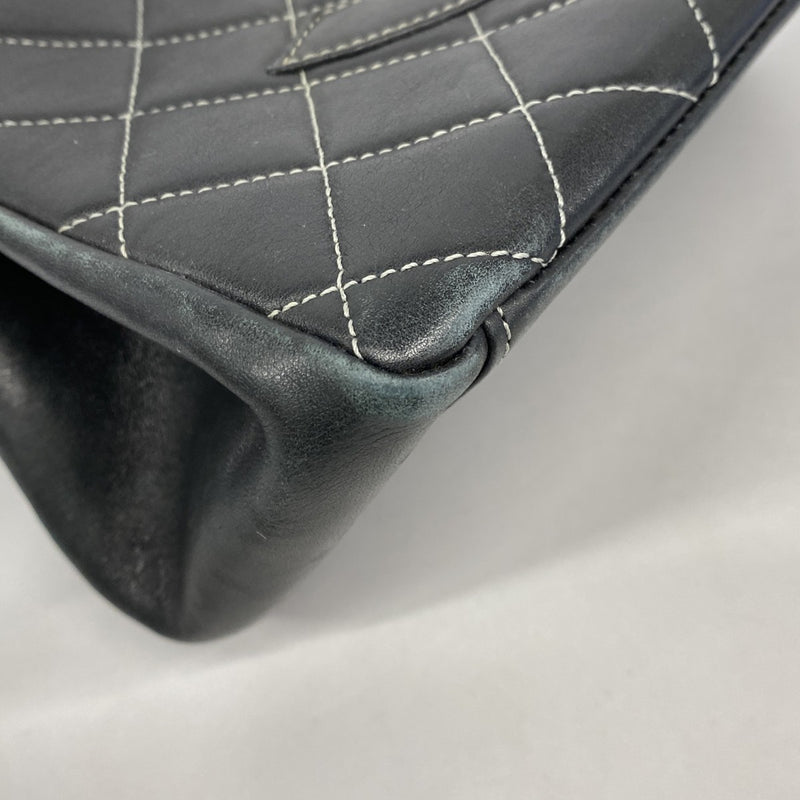 ★在庫処分★最終価格【6db1627-k】シャネル ハンドバッグ マトラッセ ラムスキン ブラック シルバー金具【中古】レディース