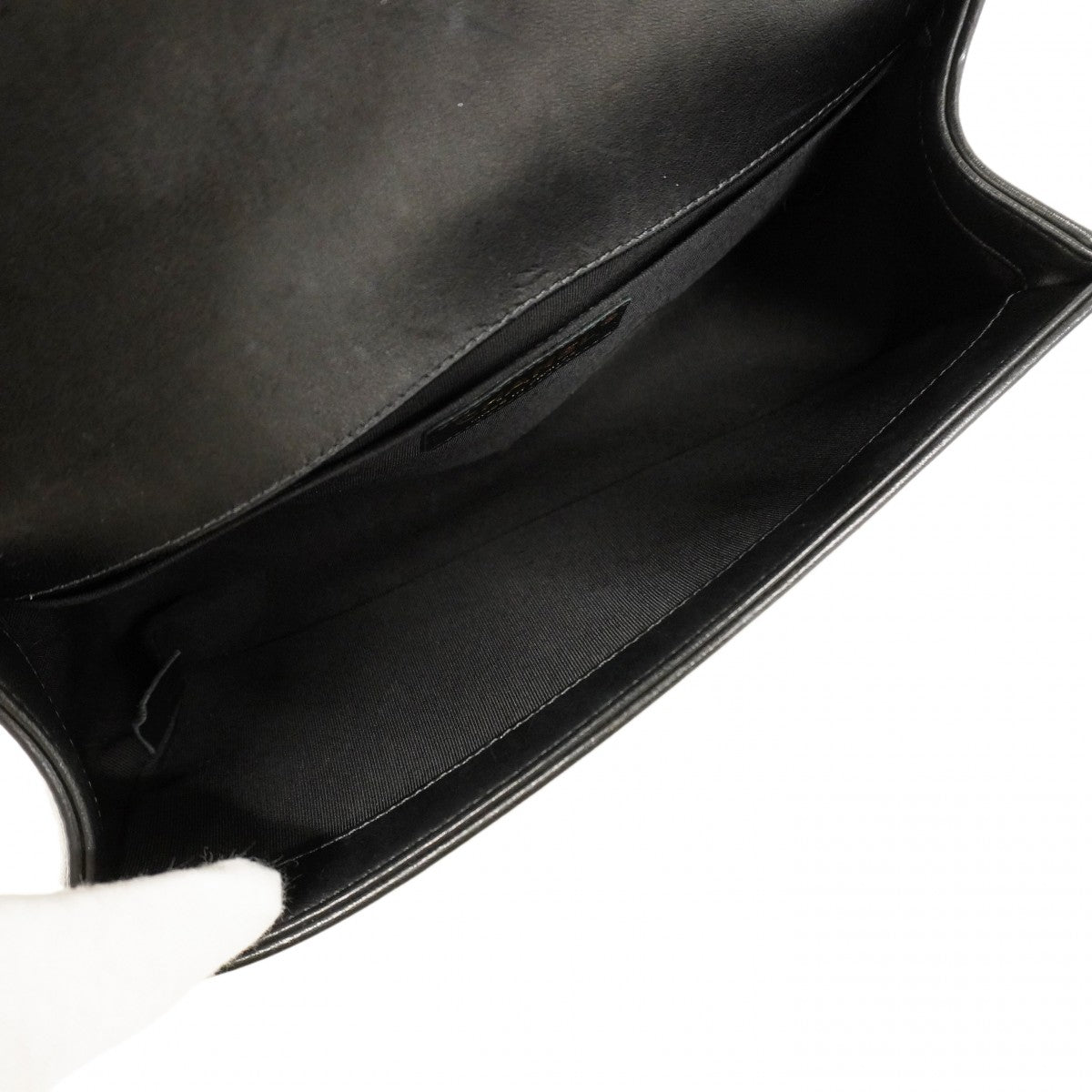 【6db1708-k】シャネル ショルダーバッグ ボーイシャネル チェーンショルダー ラムスキン ブラック ゴールド金具【中古】レディース