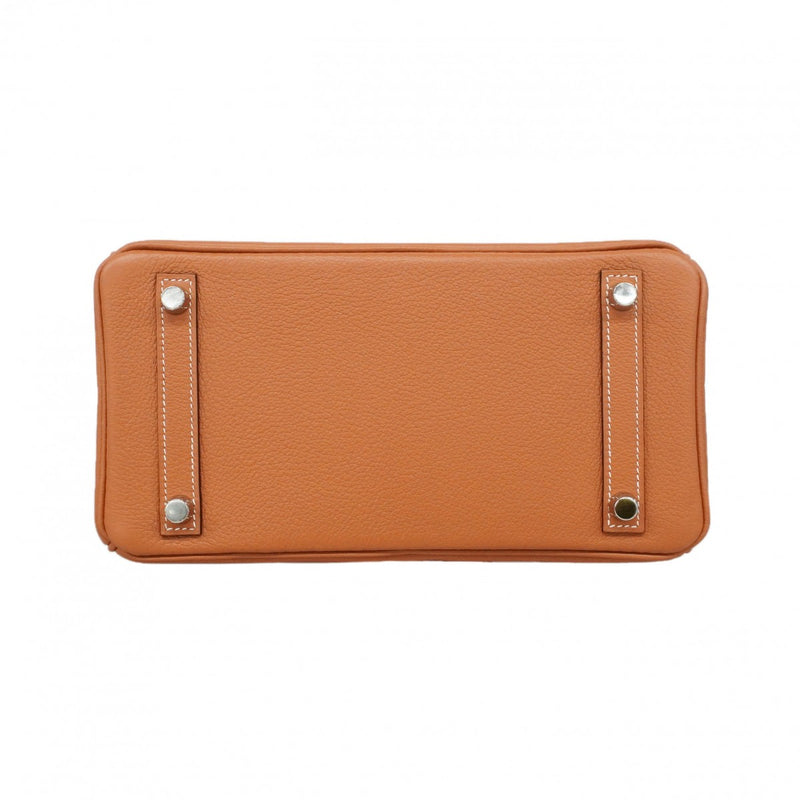 ★SALE【6db1742-g】エルメス ハンドバッグ バーキン25ヴェルソ トリヨンノビーヨ ゴールド エタン シルバー金具 Y刻印【中古】レディース
