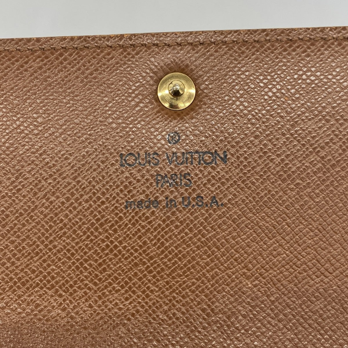 【6db1791】ルイヴィトン 長財布 モノグラム ポルトモネクレディ M61725 ブラウン【中古】レディース
