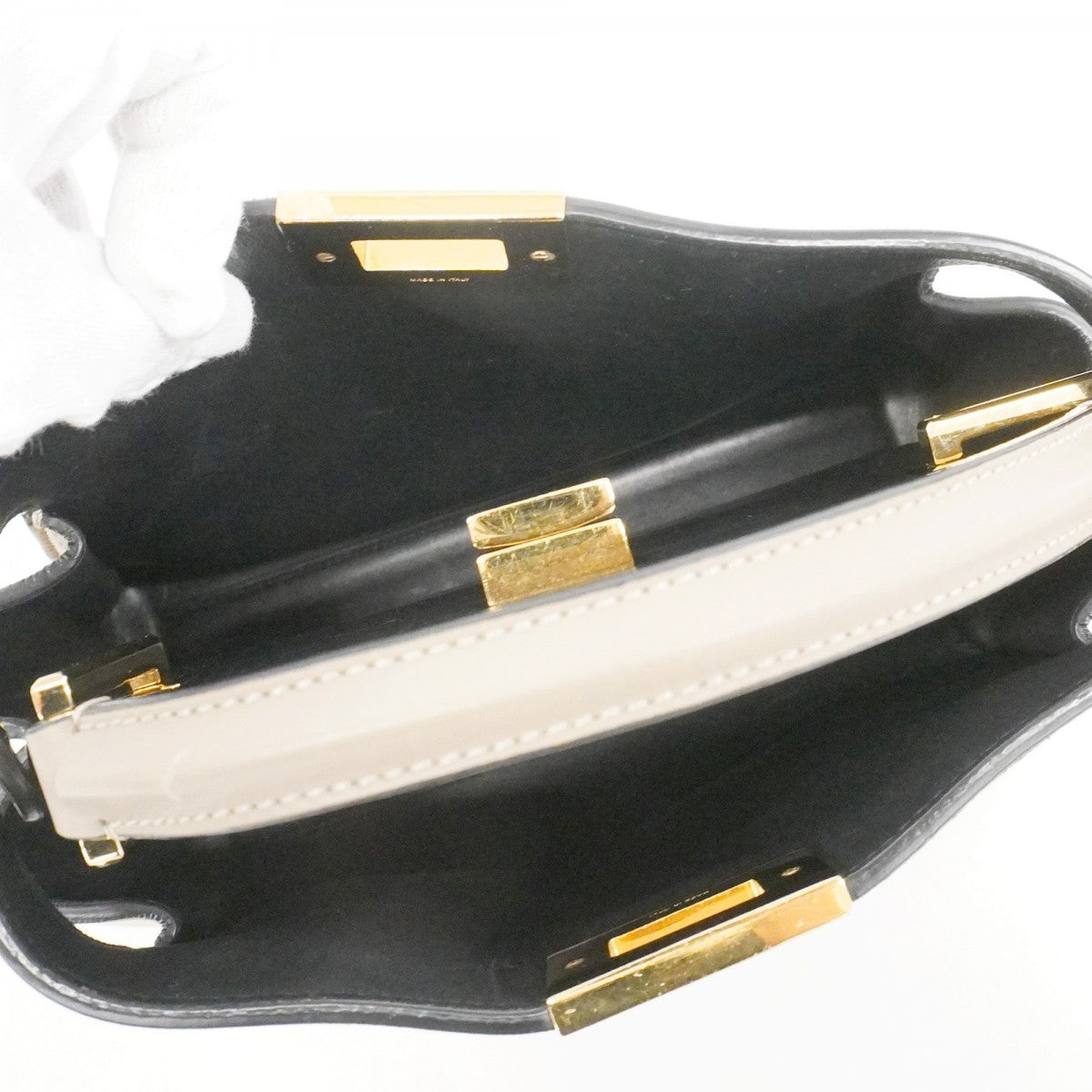 ★在庫処分★最終価格【6dc2388】フェンディ ハンドバッグ ピーカブーエッセンシャリー レザー ベージュ ゴールド金具 2wayバッグ【中古】レディース