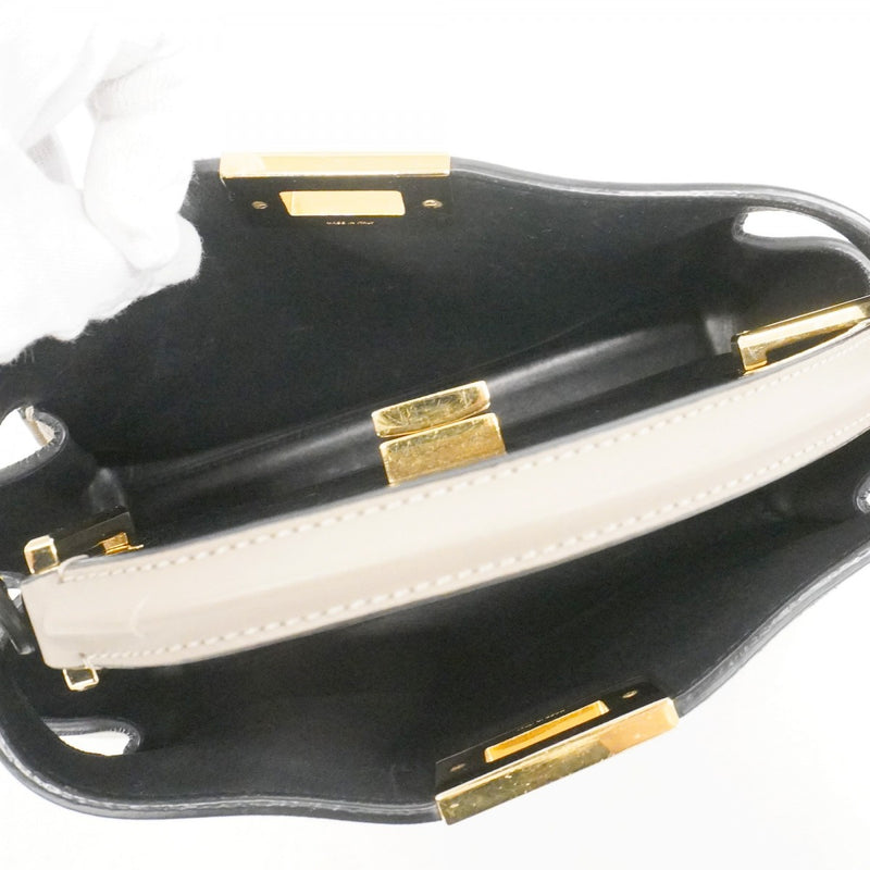 ★在庫処分★最終価格【6dc2388】フェンディ ハンドバッグ ピーカブーエッセンシャリー レザー ベージュ ゴールド金具 2wayバッグ【中古】レディース