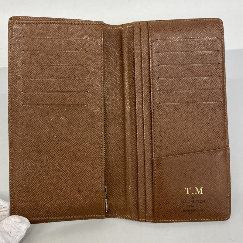 ★在庫処分★SALE【6dc2615】ルイヴィトン 長財布 モノグラム ポルトフォイユブラザ M66540 ブラウン 旧型【中古】メンズ