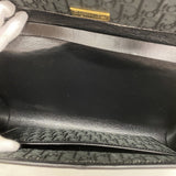 【6dc2620】クリスチャンディオール ショルダーバッグ トロッター ナイロンキャンバス ブラック ゴールド金具【中古】レディース