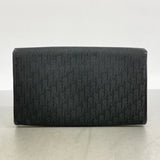 【6dc2620】クリスチャンディオール ショルダーバッグ トロッター ナイロンキャンバス ブラック ゴールド金具【中古】レディース