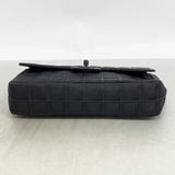 ★最終価格★SALE【6dc2885】シャネル ショルダーバッグ ニュートラベル Wチェーン ナイロン ブラック シルバー金具【中古】レディース