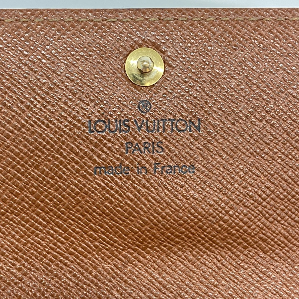 【6dc2892】ルイヴィトン 長財布 モノグラム ポシェットポルトモネクレディ M61725 ブラウン【中古】レディース