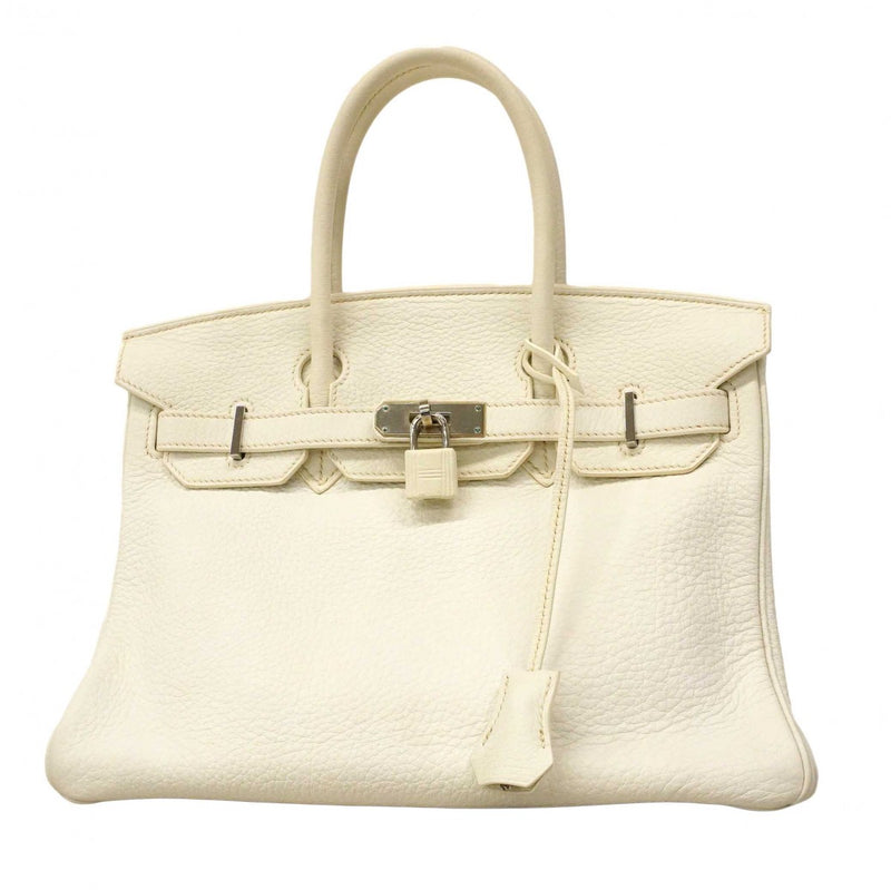 ★在庫処分★最終価格★SALE【6dc3110】エルメス ハンドバッグ バーキン30 トゴ ホワイト シルバー金具 □L刻印【中古】レディース