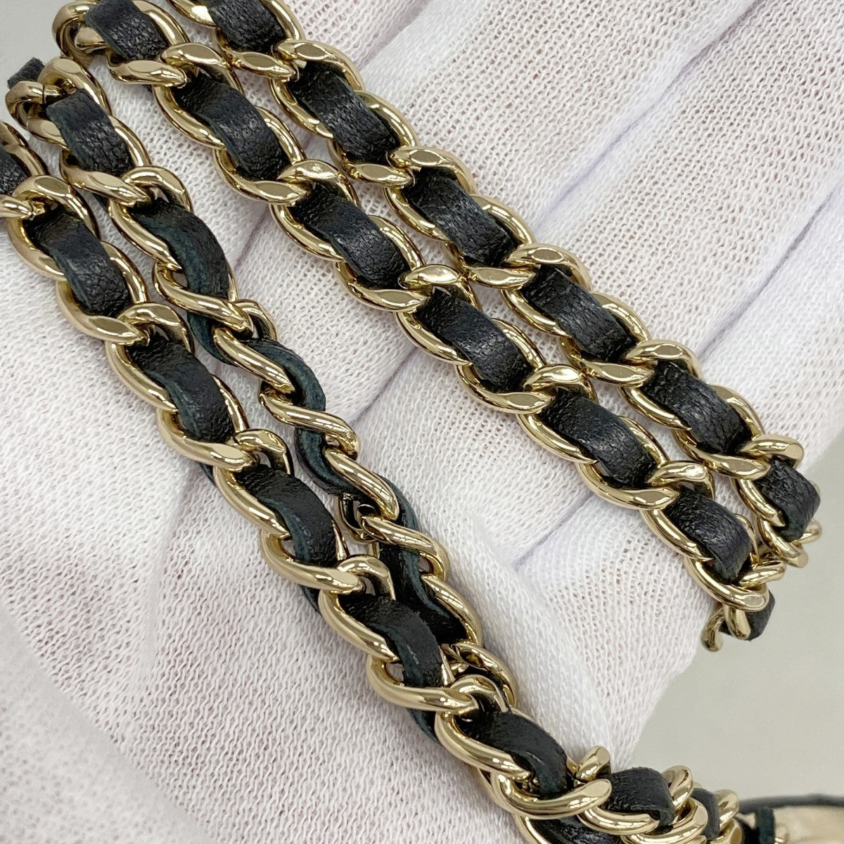 ★最終価格★SALE【6dc3766-k】シャネル リップケース マトラッセ ラムスキン ブラック シャンパンゴールド金具【中古】レディース