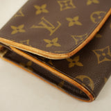 【6dc3910】ルイヴィトン ショルダーバッグ モノグラム ポシェットツインGM M51852 ブラウン【中古】レディース