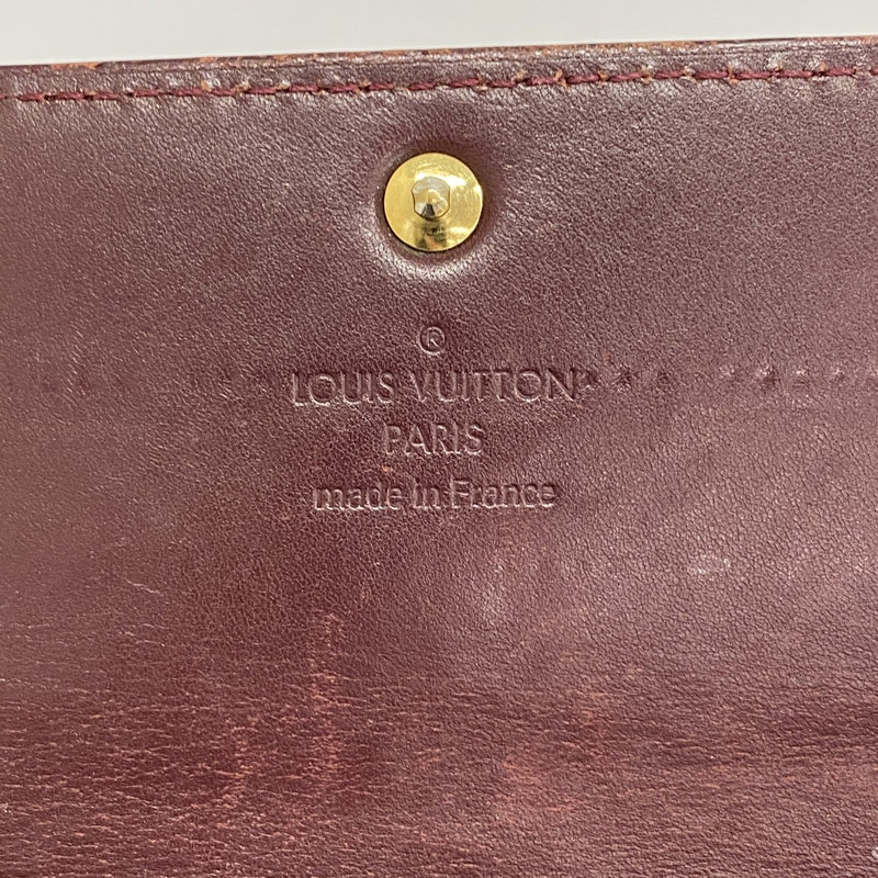 【6dc3958-k】ルイヴィトン 長財布 ヴェルニ ポルトフォイユサラ M91521 ルージュフォーヴィスト【中古】レディース