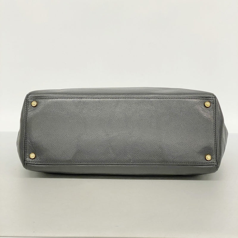 【6dd4623-k】シャネル トートバッグ エグゼクティブ レザー ブラック ゴールド金具【中古】レディース