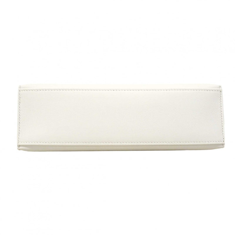 ★SALE【6dd4853-g】エルメス ハンドバッグ ポシェットケリー スイフト ニューホワイト ゴールド金具 B刻印【中古】レディース