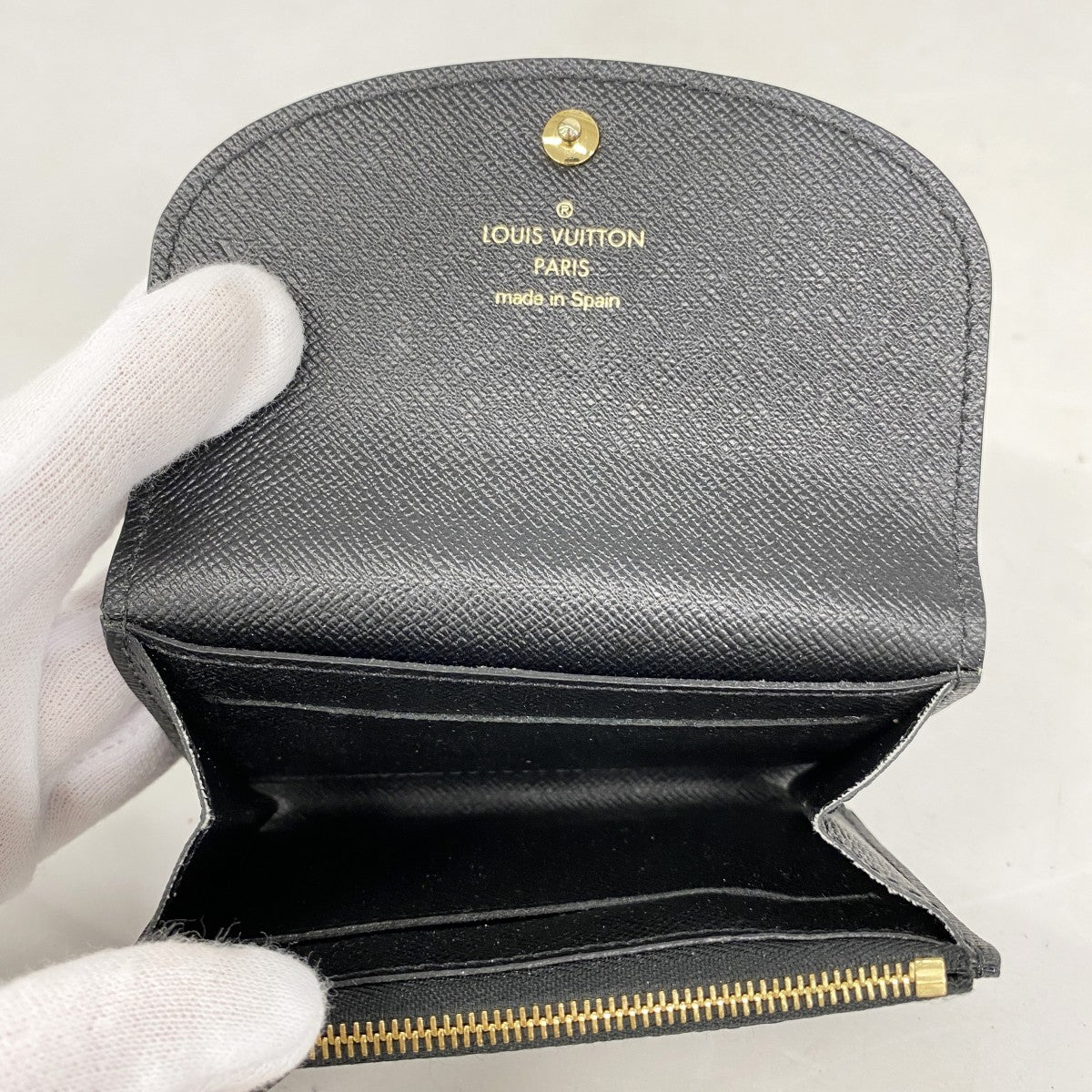 ★最終価格【6dd5319-k】ルイヴィトン コインケース モノグラム･ワイルドアットハート ポルトモネロザリ M80755 ノワール【中古】レディース