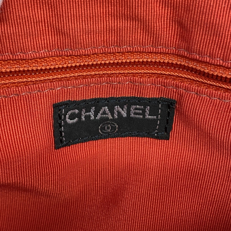 ★最終価格★SALE【6dd5336-k】シャネル ハンドバッグ チョコバー スウェード オレンジ シルバー金具【中古】レディース