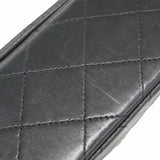 【6dd5390-k】シャネル ショルダーバッグ マトラッセ チェーンショルダー ラムスキン ブラック ゴールド金具【中古】レディース