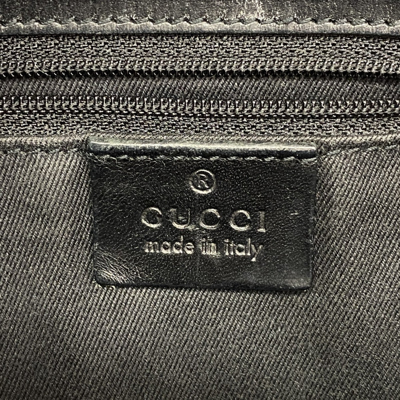 ★最終価格★SALE【6dd5478-k】グッチ ショルダーバッグ GGキャンバス 91762 キャンバス ブラック シルバー金具【中古】レディース