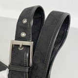 ★最終価格★SALE【6dd5478-k】グッチ ショルダーバッグ GGキャンバス 91762 キャンバス ブラック シルバー金具【中古】レディース