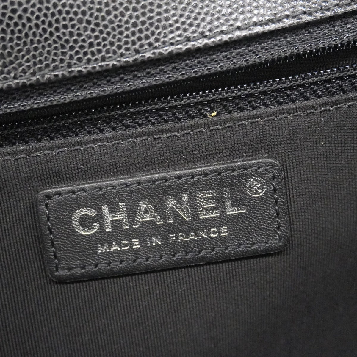 ★最終価格★SALE【6de5557】シャネル ショルダーバッグ ボーイシャネル チェーンショルダー キャビアスキン ブラック シルバー金具【中古】レディース
