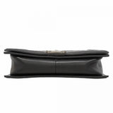 ★最終価格★SALE【6de5557】シャネル ショルダーバッグ ボーイシャネル チェーンショルダー キャビアスキン ブラック シルバー金具【中古】レディース