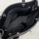 【6de5665-k】シャネル トートバッグ エグゼクティブ レザー ブラック シルバー金具【中古】レディース