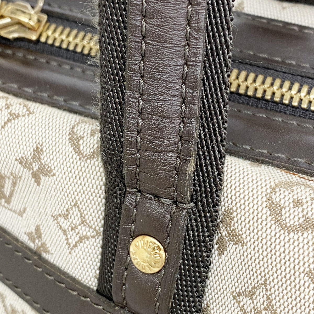 【6de5757】ルイヴィトン ハンドバッグ モノグラム・ミニ ジョセフィーヌPM M92215 カーキ【中古】レディース