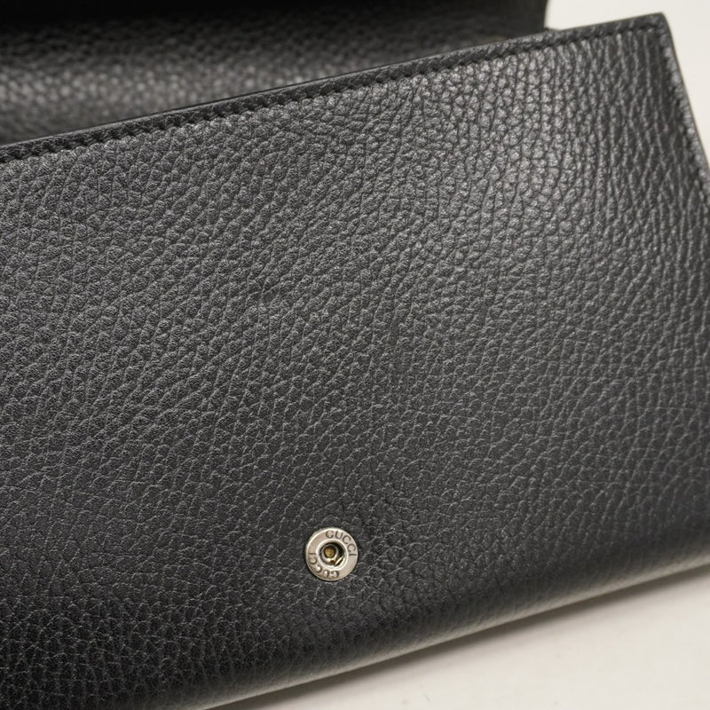 ★最終価格【6de5789-k】グッチ ショルダーウォレット デュオニュソス 401231 レザー ブラック シルバー金具【中古】レディース