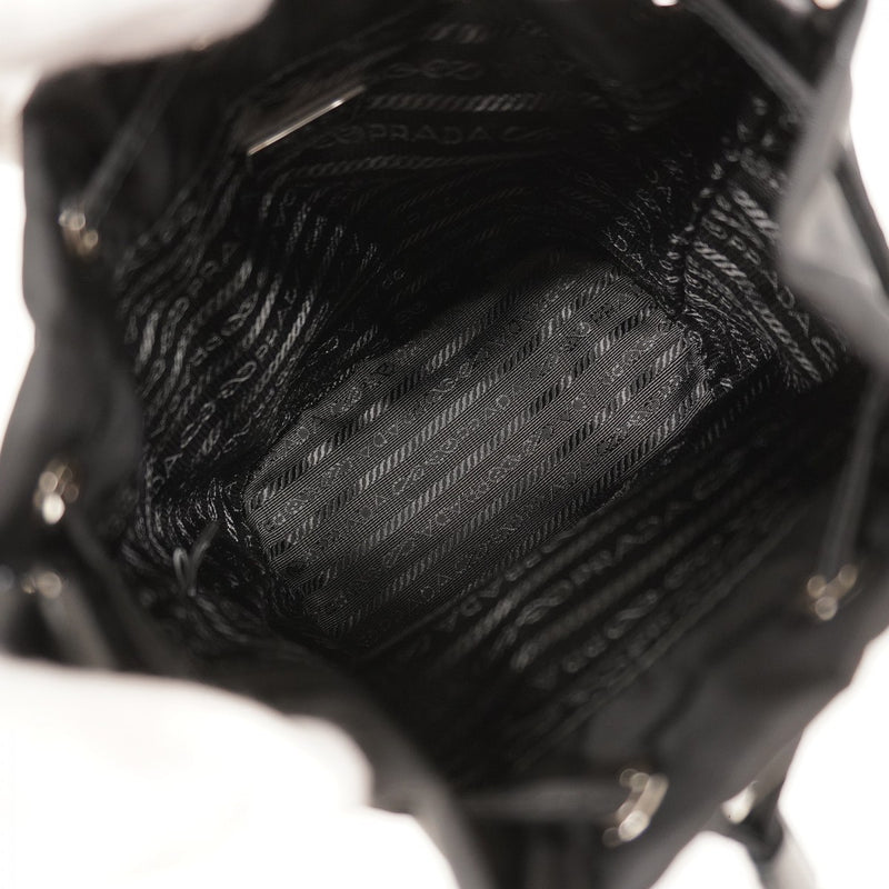 ★最終価格【6de5868-k】プラダ ハンドバッグ ナイロン ブラック シルバー金具 2wayバッグ【中古】レディース