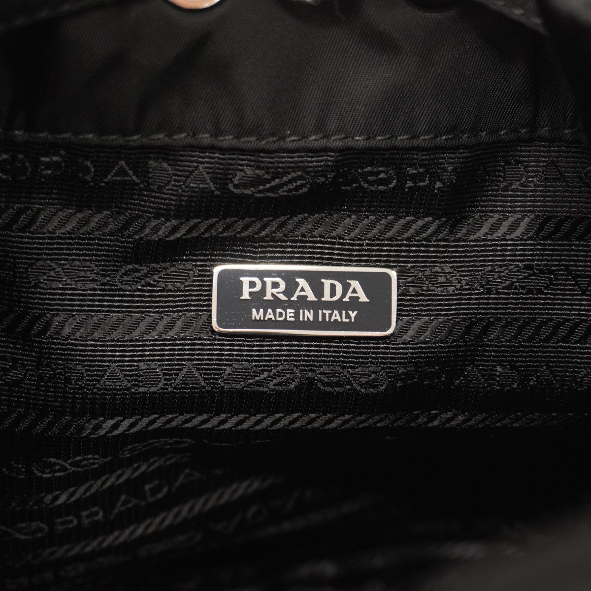 ★最終価格【6de5868-k】プラダ ハンドバッグ ナイロン ブラック シルバー金具 2wayバッグ【中古】レディース