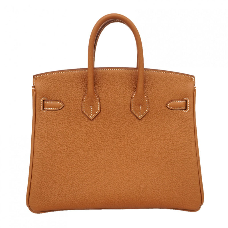 ★SALE【6de5902-g】エルメス ハンドバッグ バーキン25 トゴ ゴールド シルバー金具 K刻印【中古】レディース