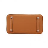 ★SALE【6de5902-g】エルメス ハンドバッグ バーキン25 トゴ ゴールド シルバー金具 K刻印【中古】レディース